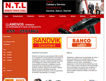 Tablet Screenshot of ntl.cl